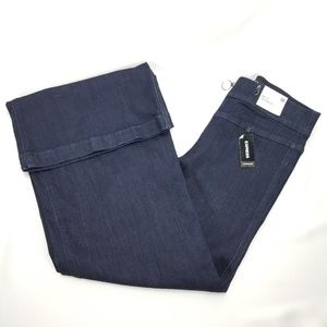 Express Super High Waist Stretch Wide Leg